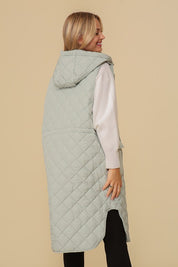 Women's Oversized Quilted Midi Jacket