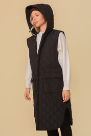 Women's Hooded Oversized Vest Jacket