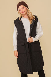 Women's Hooded Oversized Vest Jacket