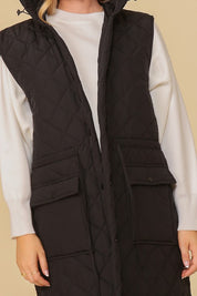 Women's Hooded Oversized Vest Jacket