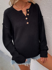 Women Long Sleeve Loose Fit Sweater