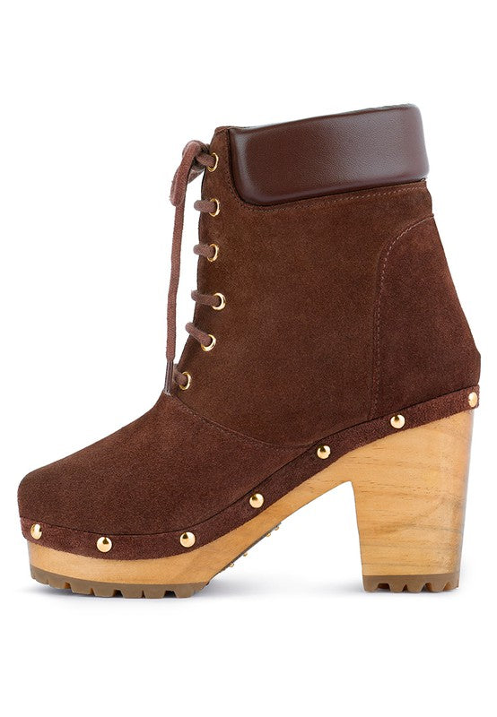 Women's Handcrafted Suede Lace-Up Winter Boots