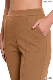 Stretch Pull On Scuba Crepe Dress Pant