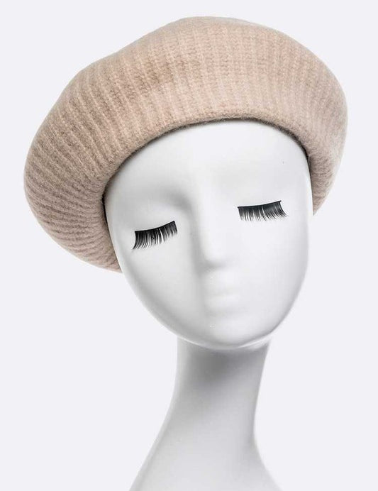 Women's Soft Wool Blend Structured Beret