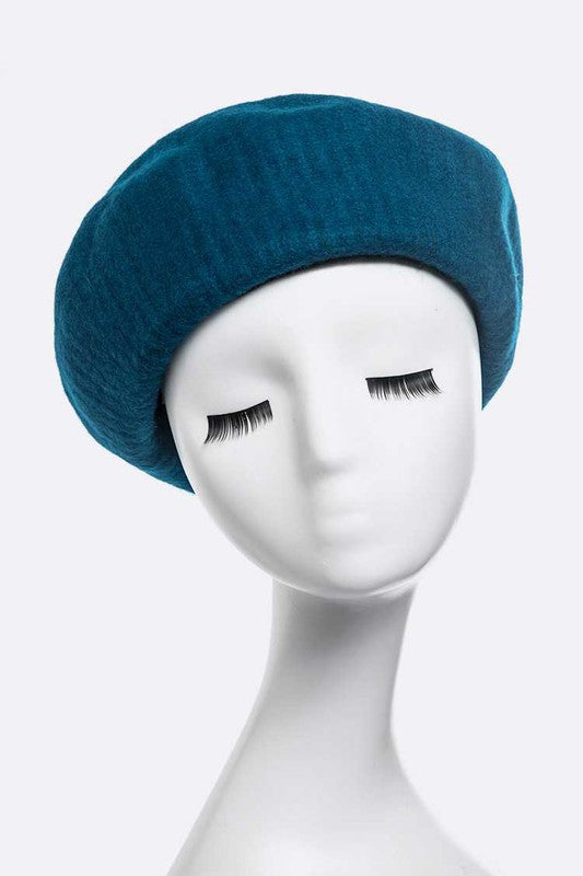 Women's Soft Wool Blend Structured Beret