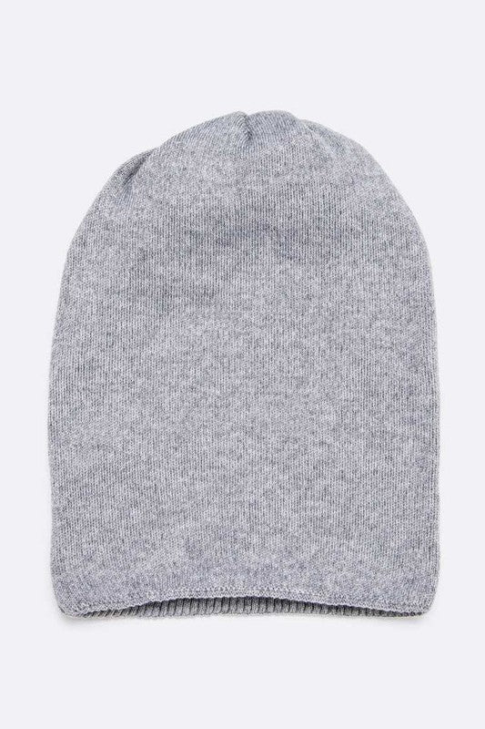 Unisex Double Layered Wool Blend Convertible Beanie