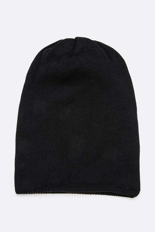 Unisex Double Layered Wool Blend Convertible Beanie