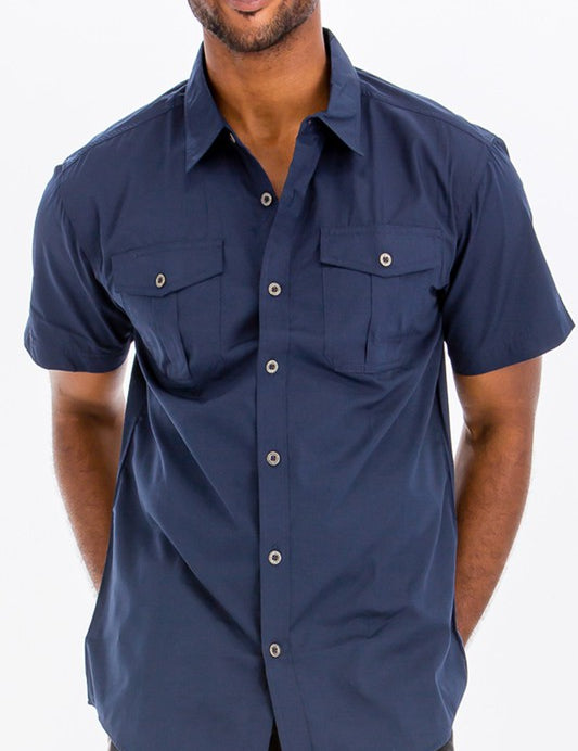 Weiv Two Chest Pocket Button Down Shirt