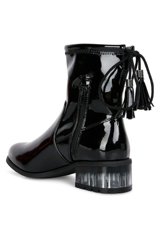 Women's Casual Ankle Boots with Tassel Detail