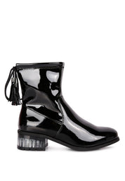 Women's Casual Ankle Boots with Tassel Detail