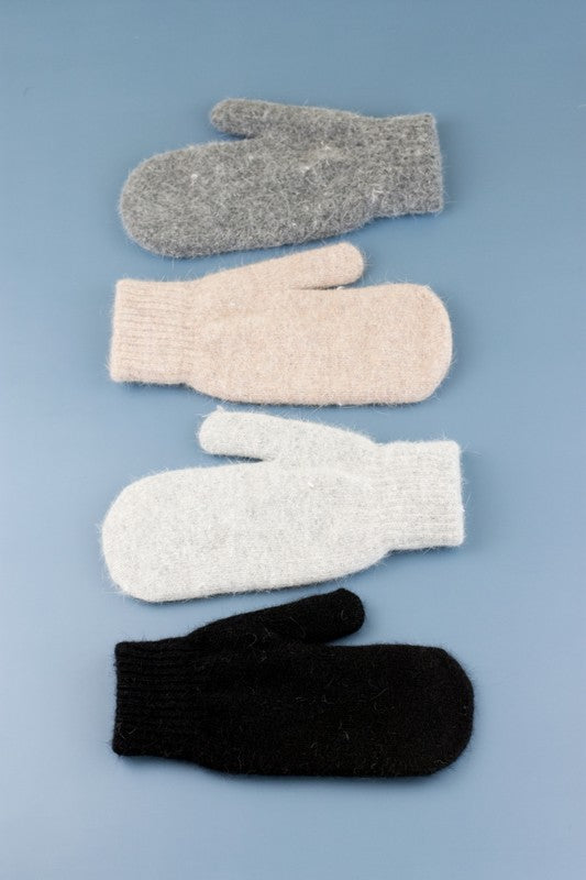 Women's Fuzzy Lined Acrylic Mittens