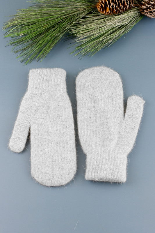 Women's Fuzzy Lined Acrylic Mittens