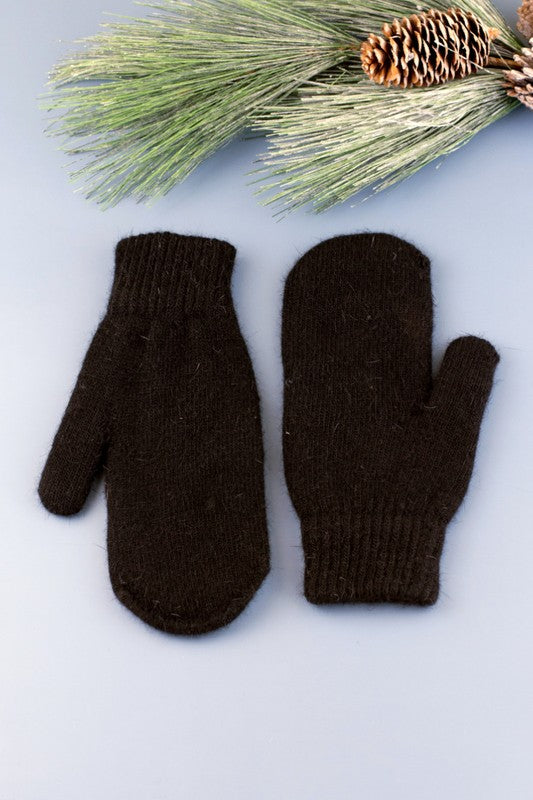 Women's Fuzzy Lined Acrylic Mittens