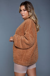 Women's Oversized Sherpa Borg Jacket