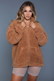 Women's Oversized Sherpa Borg Jacket