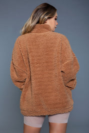 Women's Oversized Sherpa Borg Jacket