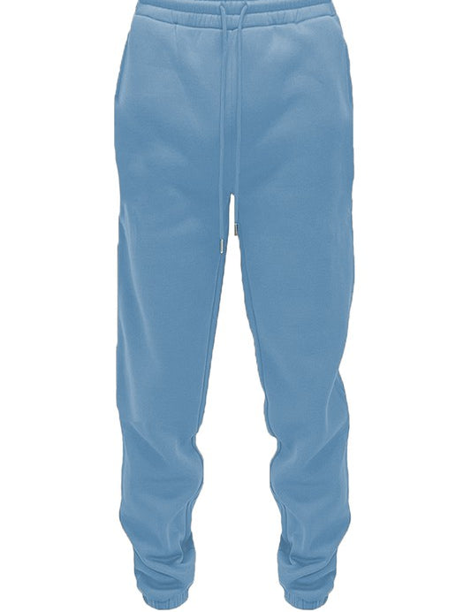 Men's Elastic Waist Polyester Jogger Sweatpants