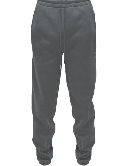 Men's Elastic Waist Polyester Jogger Sweatpants