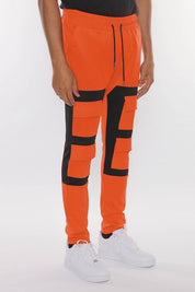 COLOR BLOCK CARGO TRACK PANT