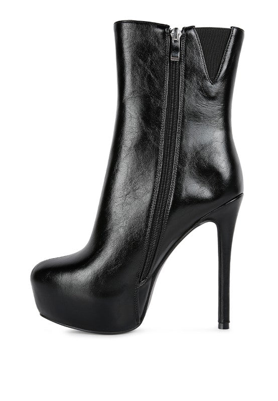 Women's High Platform Stiletto Ankle Boots