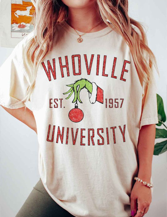 WHOVILLE UNIVERSITY GRAPHIC PLUS SIZE TEE