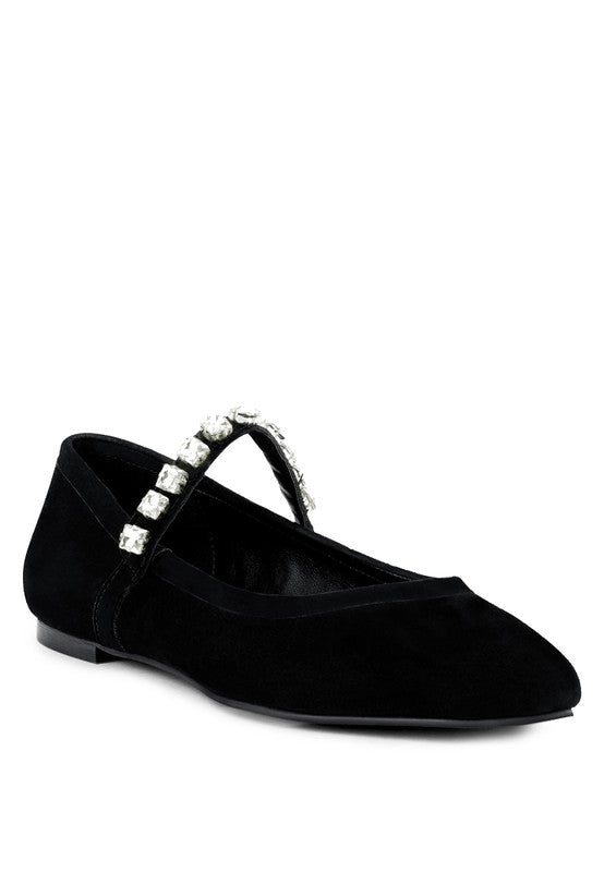 Women's Casual Suede Mary Jane Ballet Flats