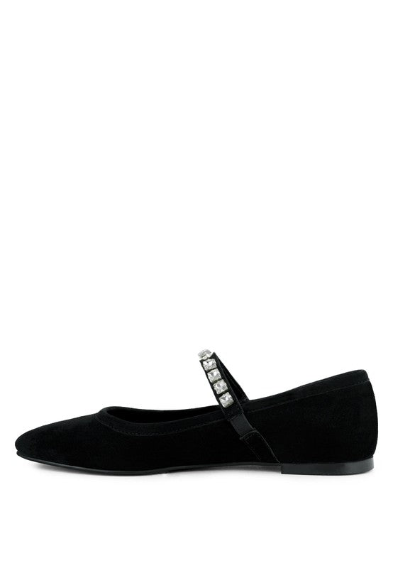 Women's Casual Suede Mary Jane Ballet Flats