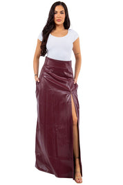 SEXY PU LEATHER SKIRT