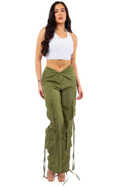 Women's Stylish Multi-Strip Pants with Pockets