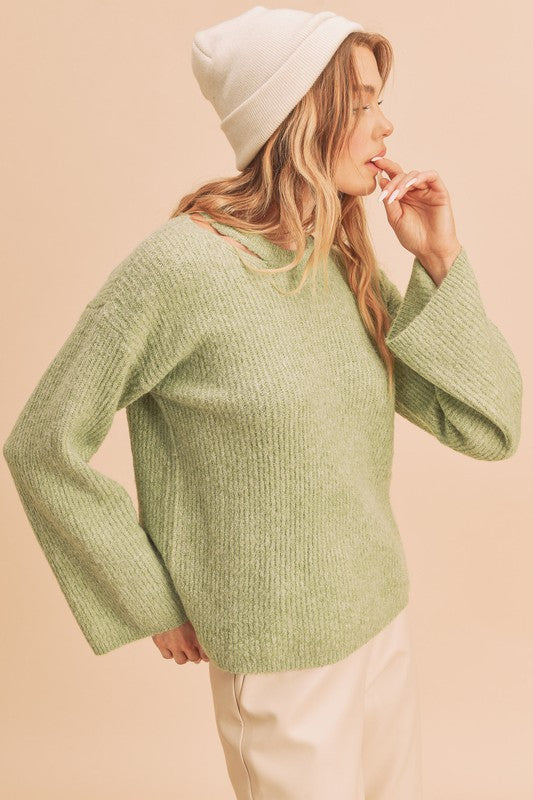 Women's Casual Edgy Cutout Sweater