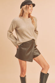 Women's Casual Edgy Cutout Sweater