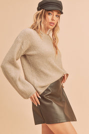 Women's Casual Edgy Cutout Sweater