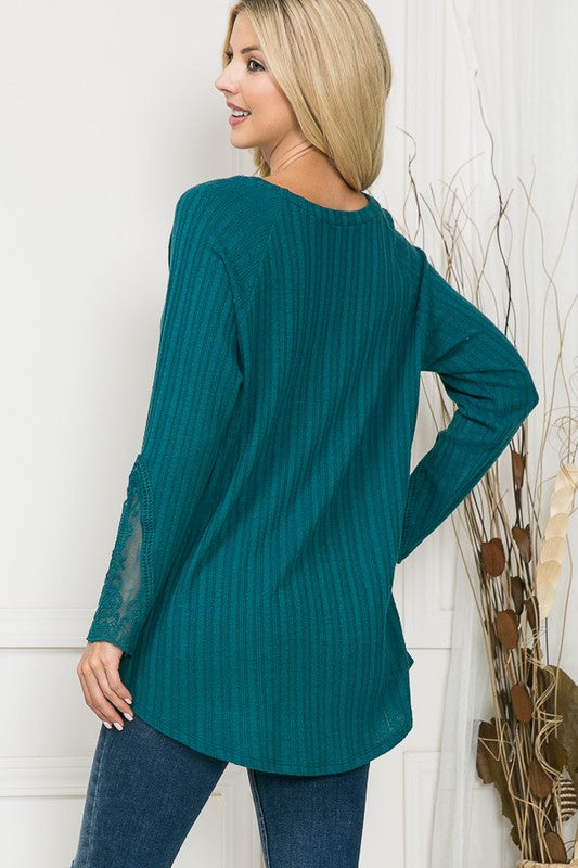 Women's Casual Loose Fit Long Sleeve Tunic Sweater