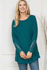 Women's Casual Loose Fit Long Sleeve Tunic Sweater