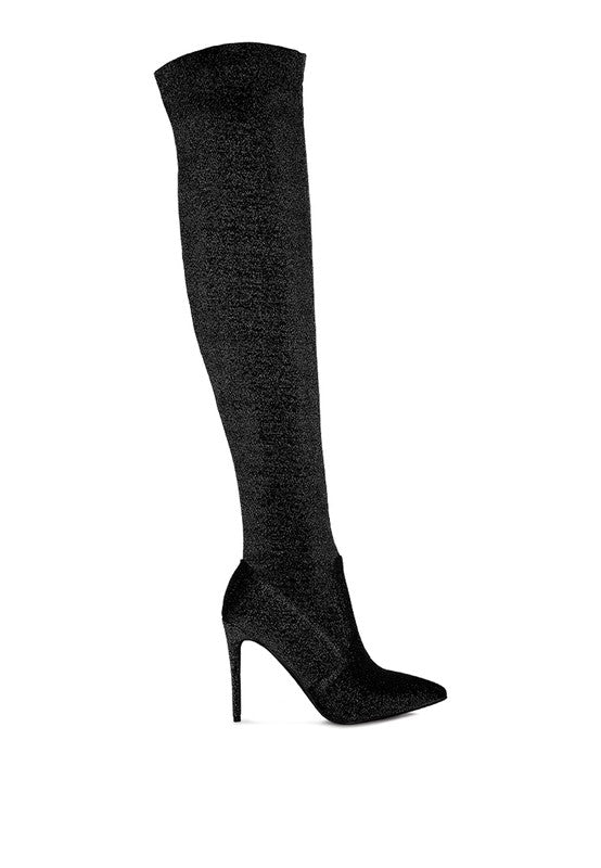 Women's Casual High Heel Knitted Over the Knee Boots