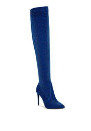 Women's Casual High Heel Knitted Over the Knee Boots