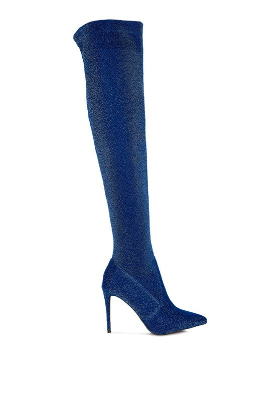 Women's Casual High Heel Knitted Over the Knee Boots