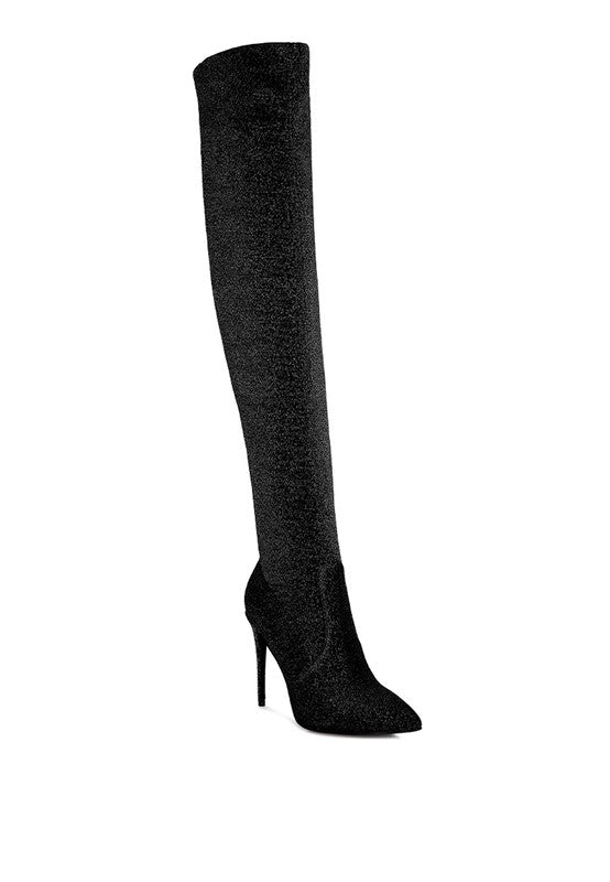 Women's Casual High Heel Knitted Over the Knee Boots