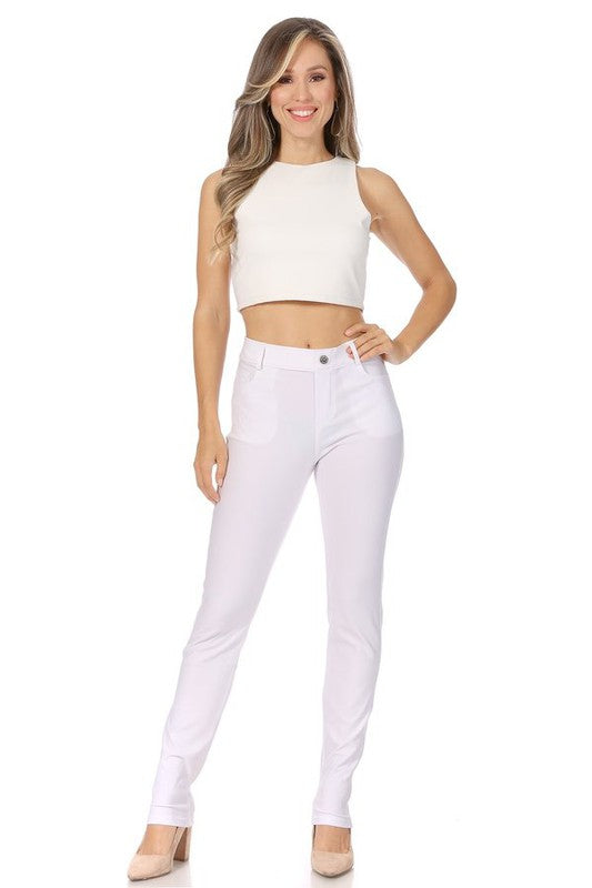 Women's Full Length Stretchy Pull Up Jeggings