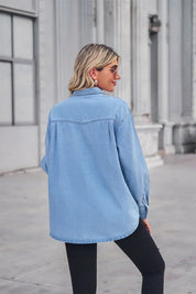 Women's Denim Long Sleeve Top