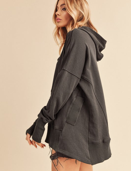 Women's Oversized Cotton Hoodie Pullover