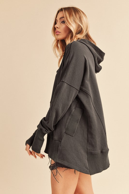 Women's Oversized Cotton Hoodie Pullover