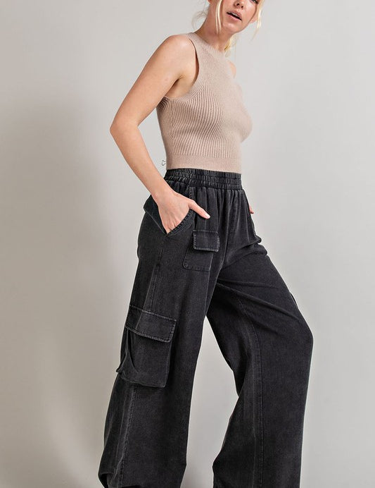 Mineral Washed Cargo Pants