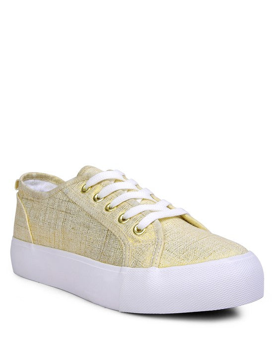 Women's Casual Knitted Sliver Platform Sneakers