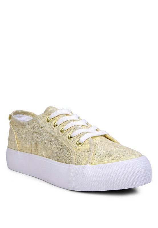 Women's Casual Knitted Sliver Platform Sneakers