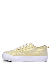 Women's Casual Knitted Sliver Platform Sneakers