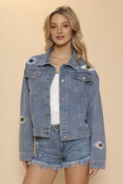 Eye denim jacket