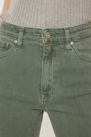 Women's Vintage Olive Straight Jeans