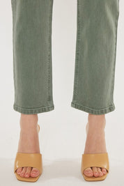 Women's Vintage Olive Straight Jeans