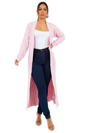 Women's Casual Long Sleeve Maxi Sweater Cardigan